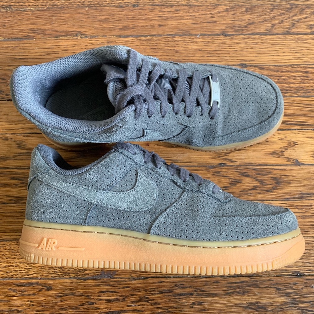 Nike AF1s Grey Suede
